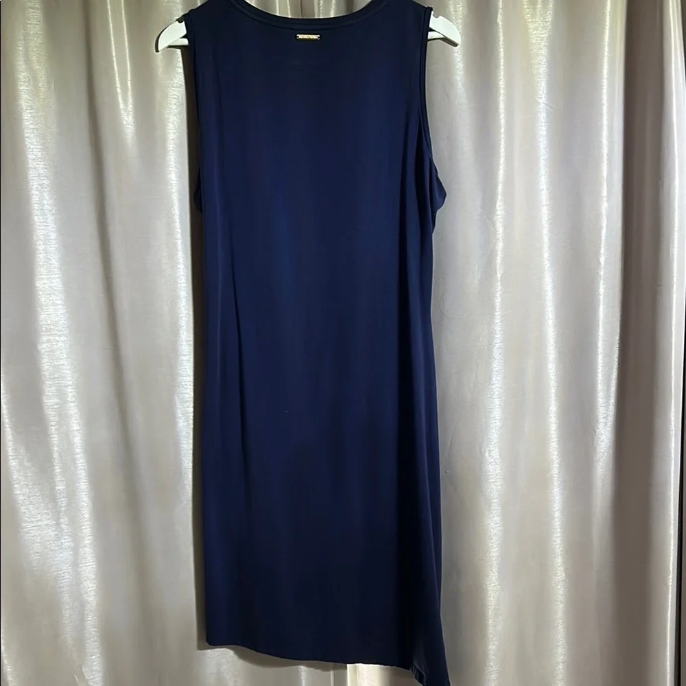 Michael Kors Asymmetrical Navy Dress